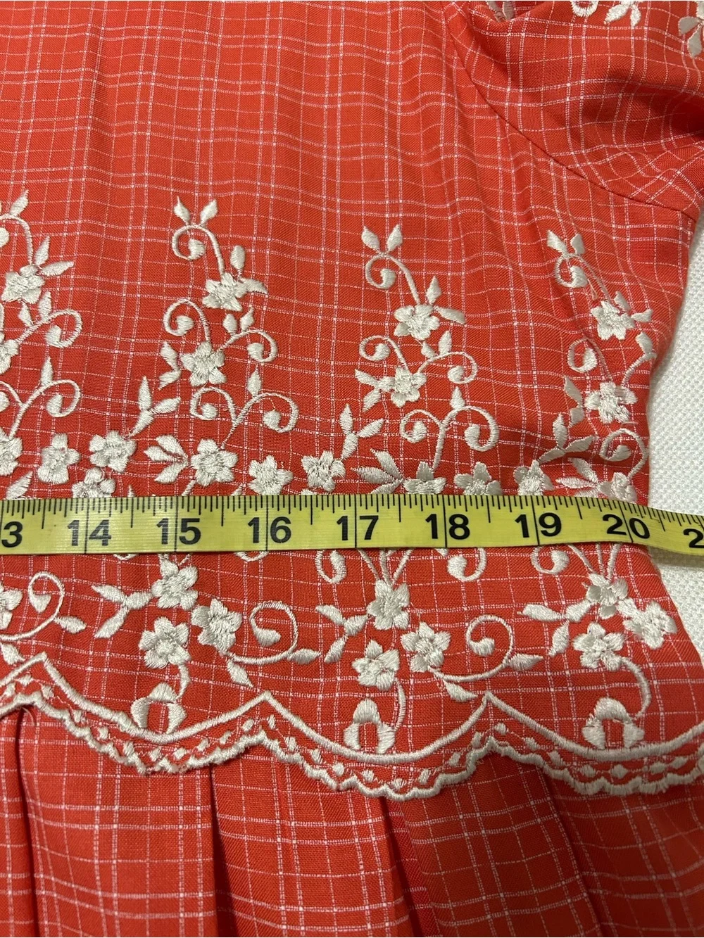 Vintage Sarah Elizabeth Maxi Dress Embroidered Rayon Cottagecore Prairie Size 16